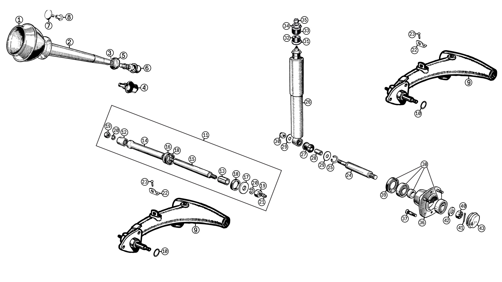 SUSPENSION ARRIÈRE MINI